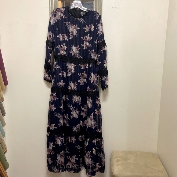 Flower print midi dress - Picture 1 of 5